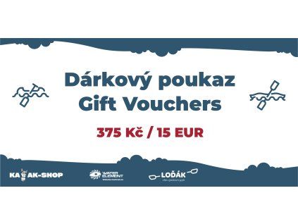 Dárkový poukaz 375 / 15 EUR