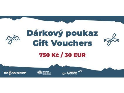 Dárkový poukaz 750 / 30 EUR