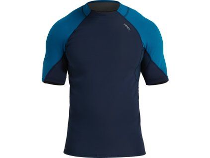 NRS Men’s HydroSkin 0.5 S/S Shirt - model 2025 (Velikost S, Barva Navy/Mykonos)
