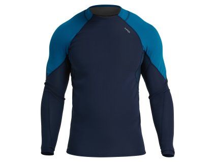 NRS Men’s HydroSkin 0.5 L/S Shirt - model 2025 (Velikost S, Barva Navy/Mykonos)