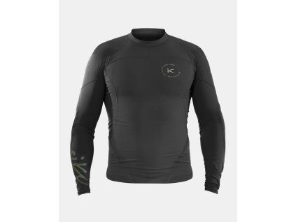 Hiko SHADE V4 CROSS L/S triko (Barva ash black, Velikost S)
