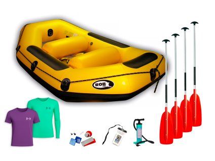 Robfin Mini PROFI 290 (v ceně pádla, pumpa, vak, tričko...) (Barva žlutá)