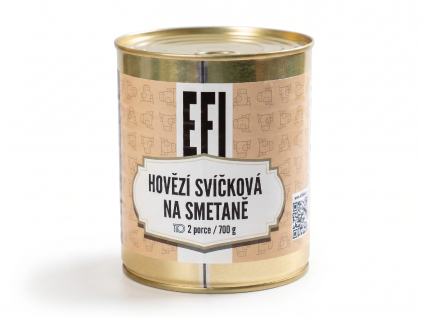EFI Svíčková na smetaně 700 g 2 porce (trvanlivost až 24 měsíců)