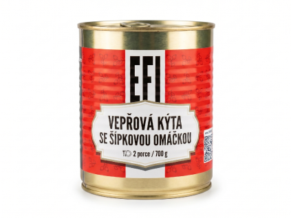 EFI Vepřová kýta se šípkovou omáčkou 700g 2 porce (trvanlivost až 24 měsíců)