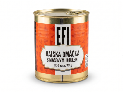 EFI Paradicsomszósz húsgombóccal 700g 2 adag (eltarthatóság legfeljebb 24 hónap)