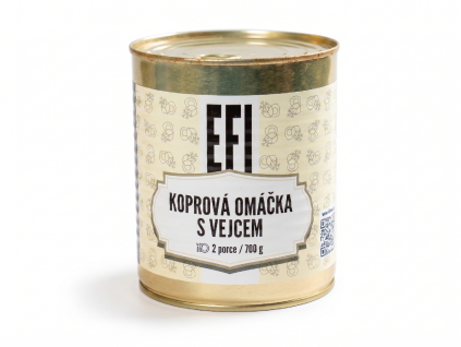 EFI Koprová omáčka s vejcem 700g 2 porce (trvanlivost až 24 měsíců)