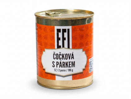 EFI Linsen mit Wurst 700g 2 Portionen (Haltbarkeit bis zu 24 Monate)