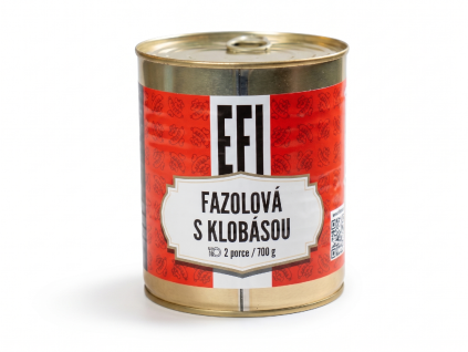 EFI Fazolová polévka s klobásou 700g 2 porce (trvanlivost až 24 měsíců)