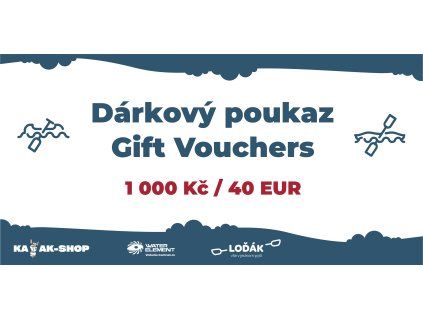 Dárkový poukaz 1 000 / 40 EUR