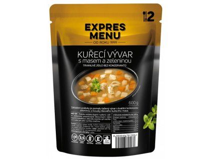 EKSPRESOWE MENU ROSÓŁ Z KURCZAKIEM Z WARZYWAMI 2P