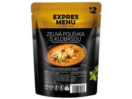 EXPRES MENU ZELNÁ POLÉVKA S KLOBÁSOU 2P