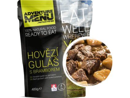 Adventure menu - Hovězí guláš s bramborami