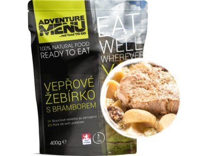 Adventure menu - Vepřové žebírko s bramborem