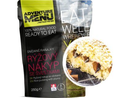 Adventure menu - Ryžový nákyp so švestkami