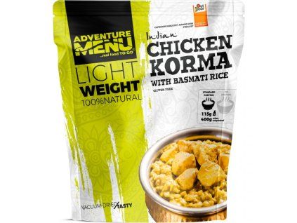 Adventure menu - Kurča Korma s rýžou basmati