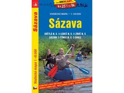Sázava hajós térkép