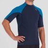 NRS Men’s HydroSkin 0.5 S/S Shirt - model 2025 (Velikost S, Barva Navy/Mykonos)