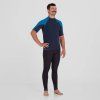 NRS Men’s HydroSkin 0.5 S/S Shirt - model 2025 (Velikost S, Barva Navy/Mykonos)
